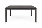 Ciemnoszary rozkładany stół 160x110-160 aluminiowy ogrodowy KONNOR bizzotto