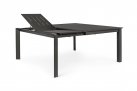 Ciemnoszary rozkładany stół 160x110-160 aluminiowy ogrodowy KONNOR bizzotto