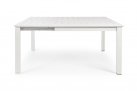 Biały rozkładany stół 160x110-160 aluminiowy ogrodowy KONNOR bizzotto