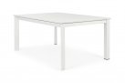Biały rozkładany stół 160x110-160 aluminiowy ogrodowy KONNOR bizzotto