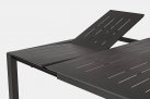 Ciemnoszary rozkładany stół 160x110-160 aluminiowy ogrodowy KONNOR bizzotto
