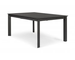 Grafitowy rozkładany stół 160x110-160 aluminiowy ogrodowy KONNOR bizzotto