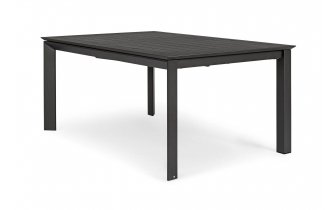 Grafitowy rozkładany stół 160x110-160 aluminiowy ogrodowy KONNOR bizzotto