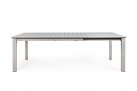 Beżowy rozkładany stół 160-240x100 aluminiowy ogrodowy KONNOR bizzotto