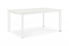 Biały rozkładany stół 160-240x100 aluminiowy ogrodowy KONNOR bizzotto