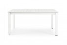 Biały rozkładany stół 160-240x100 aluminiowy ogrodowy KONNOR bizzotto