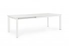Biały rozkładany stół 160-240x100 aluminiowy ogrodowy KONNOR bizzotto