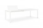 Biały rozkładany stół 160-240x100 aluminiowy ogrodowy KONNOR bizzotto