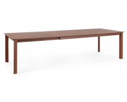 Brązowy rozkładany stół 200-300x110 aluminiowy ogrodowy KONNOR bizzotto