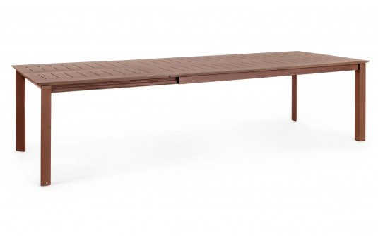 Brązowy rozkładany stół 200-300x110 aluminiowy ogrodowy KONNOR bizzotto