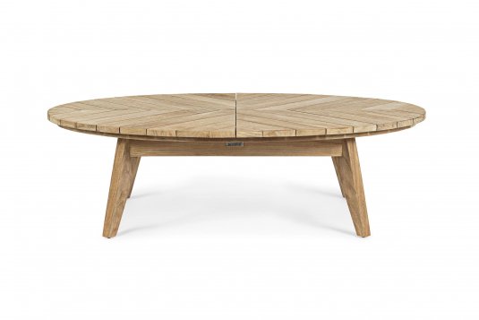 Owalny stolik teakowy ogrodowy COACHELLA bizzotto