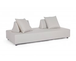 Szarobeżowa sofa nowoczesna na taras Olfein PIPER bizzotto