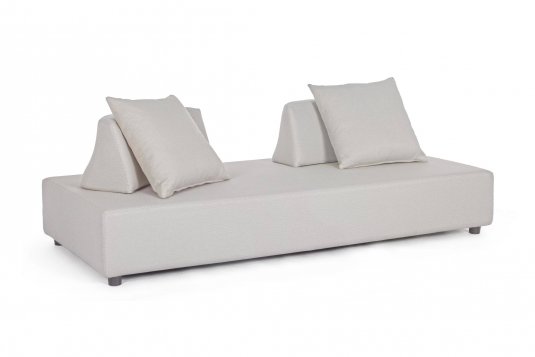 Szarobeżowa sofa nowoczesna na taras Olfein PIPER bizzotto