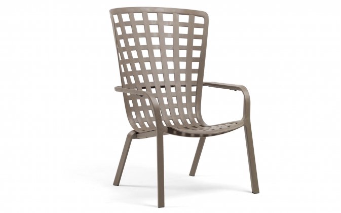 Fotel wypoczynkowy poczylany FOLIO nardi tortora