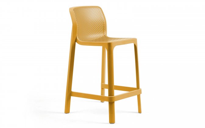 Stołek barowy Nardi NET musztardowy senape