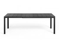 Aluminiowy ciemnoszary rozkładany stół ogrodowy nardi RIO 210-280 cm