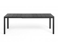 Aluminiowy ciemnoszary rozkładany stół ogrodowy nardi RIO 210-280 cm