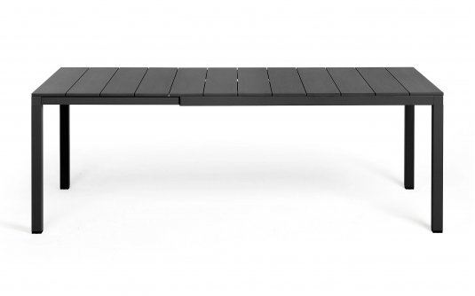 Aluminiowy ciemnoszary rozkładany stół ogrodowy nardi RIO 210-280 cm Aluminiowy ciemnoszary rozkładany stół ogrodowy nardi RIO 210-280 cm