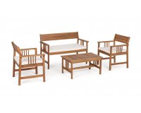 Zestaw kawowy na balkon z drewna akacji NOEMI bizzotto