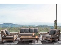 Zestaw teakowy wypoczynkowy do ogrodu zimowego BALI bizzotto