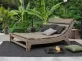 Profilowane łóżko indonezyjskie do patio SANUR bizotto