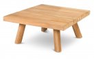 Kwadratowy stolik boczny teak 80x80 cm
