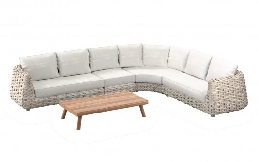 Narożnik z technorattanu ekskluzywny na taras WAKKANDA