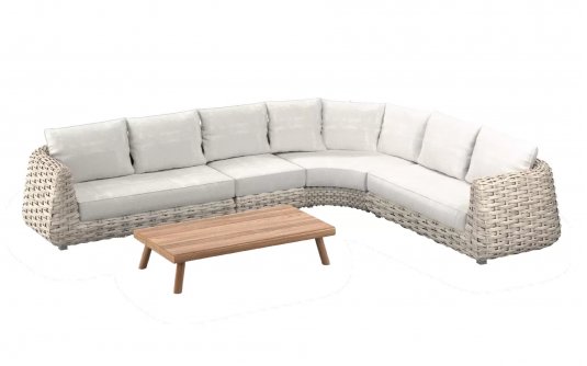 Narożnik z technorattanu ekskluzywny na taras WAKKANDA Narożnik z technorattanu ekskluzywny na taras WAKKANDA