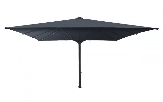 Parasol ogrodowy 500x500 cm z noga centralną ciemnoszary