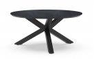 Stół okrągły OMNIGO d150 aluminiowe nogi antracyt / blat HPL GRAPHITE