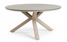 Stół okrągły OMNIGO d150 aluminiowe nogi beżowe / blat HPL OPHIRA