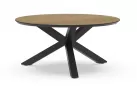 Stół okrągły OMNIGO d150 aluminiowe nogi antracyt / blat HPL BERGAMO