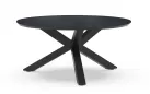 Stół okrągły OMNIGO d150 aluminiowe nogi antracyt / blat HPL GRAPHITE