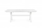 Biały rozxkładany stół ogrodowy aluminiowy KENYON 200-300 bizzotto