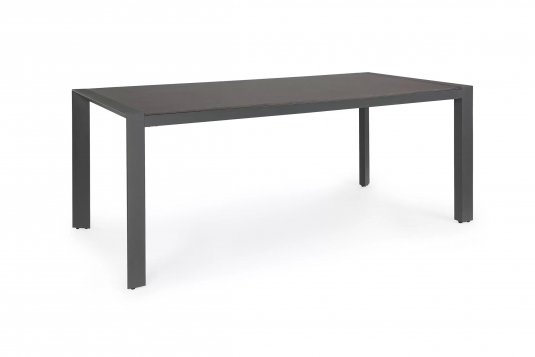 Stół aluminiowy na taras antracyt 197x90 ALEKSI bizzotto