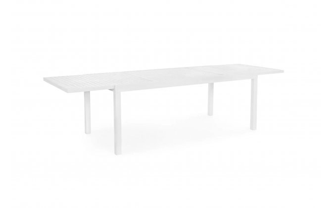 Biały aluminiowy stół ogrodowy rozkładany 200-300 cm EGIL bizzotto