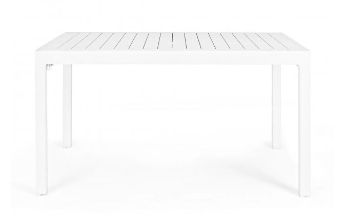Biały stół ogrodowy rozsuwany 135-270 aluminiowy PELAGIUS bizzotto