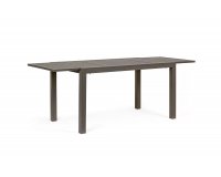 Rozkładany stół na taras aluminiowy kawowy 145-210 HILDE bizzotto