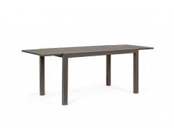 Rozkładany stół na taras aluminiowy kawowy 145-210 HILDE bizzotto