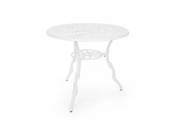 Okrągły stół ogrodowy aluminiowy o śr. 80 biały VICTORIA bizzotto
