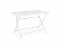 Składany stół aluminiowy balkonowy biały 110x70 ELIN bizzotto
