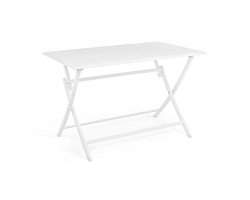 Składany stół aluminiowy balkonowy biały 110x70 ELIN bizzotto