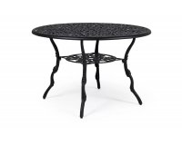 Okrągły stół aluminiowy o śr. 110 ciemnoszary VICTORIA bizzotto