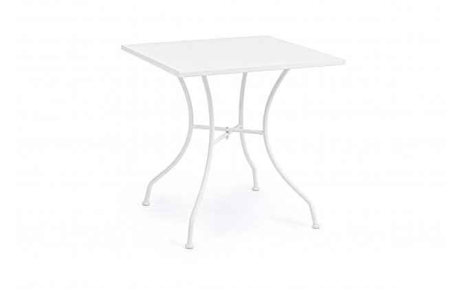 Biały Kwadratowy stolik kawiarniany 70x70 KELSIE bizzotto