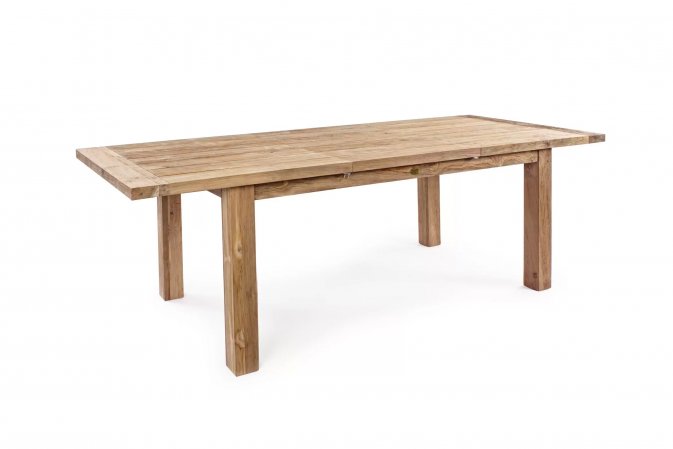 Rozkładany stół z drewna teak recykling 180-250 BOUNTY bizzotto