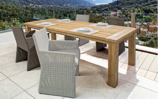 Stół ogrodowy teak 240x100 BOUNTY bizzotto