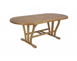 Rozkładany stół z zaokrąglonym batem 150-200 NOEMI bizzotto