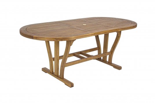 Rozkładany stół z zaokrąglonym batem 150-200 NOEMI bizzotto