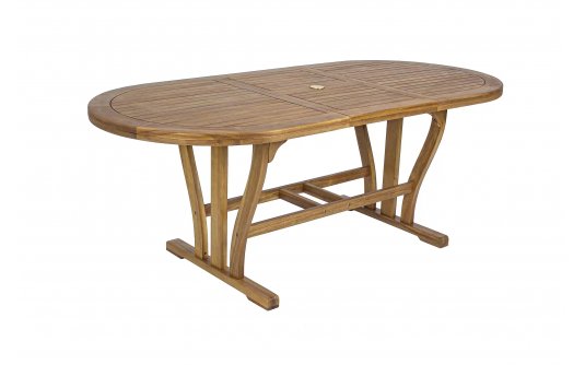 Rozkładany stół z zaokrąglonym batem 150-200 NOEMI bizzotto Rozkładany stół z zaokrąglonym batem 150-200 NOEMI bizzotto