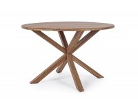 Okrągły stół ogrodowy akacjowy DUBLINO 120 bizzotto